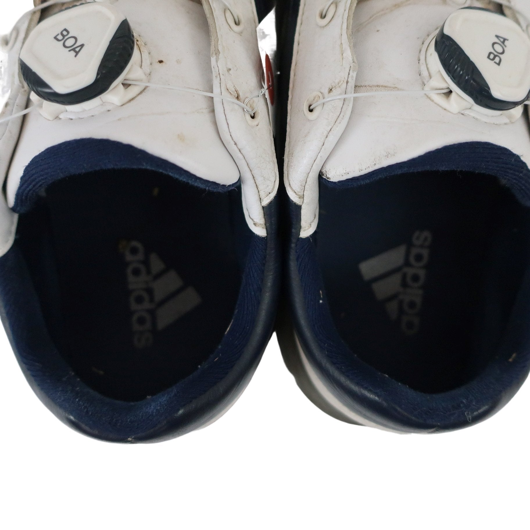 adidas(アディダス) ダイヤル式ゴルフシューズ 白ネイビー メンズ 25.0cm C