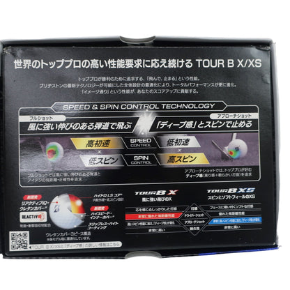 BRIDGESTONE(ブリヂストン) ゴルフボール 白 1ダース TOUR B XS 2024年モデル N