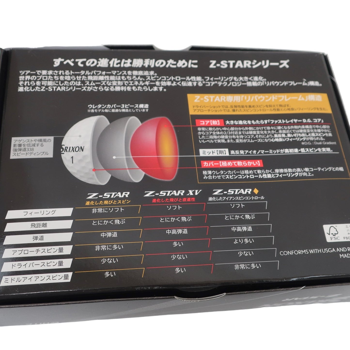 SRIXON(スリクソン) ゴルフボール 白 1ダース Z-STAR 2023年モデル N