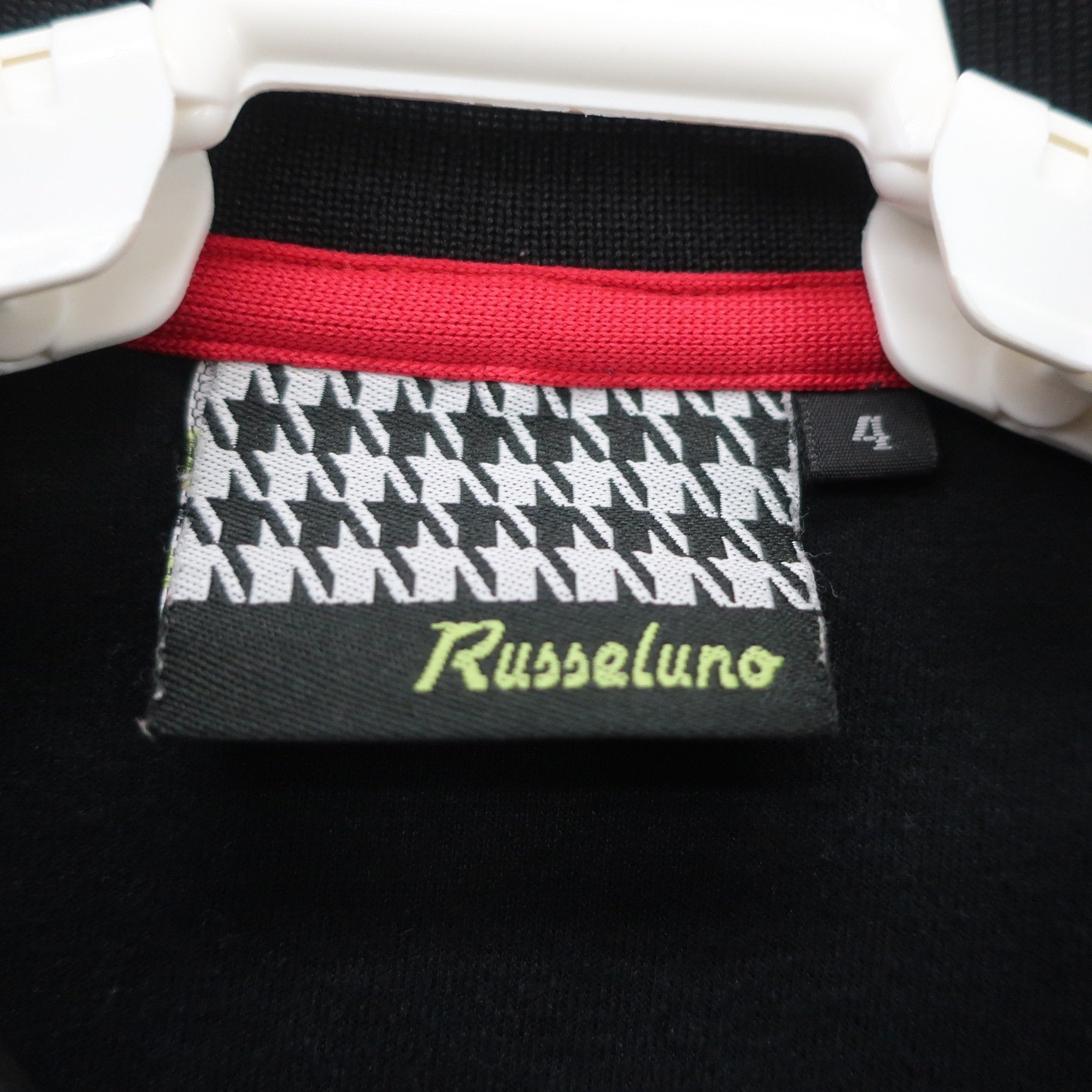 RUSSELUNO(ラッセルノ) ポロシャツ 黒 メンズ 4 B