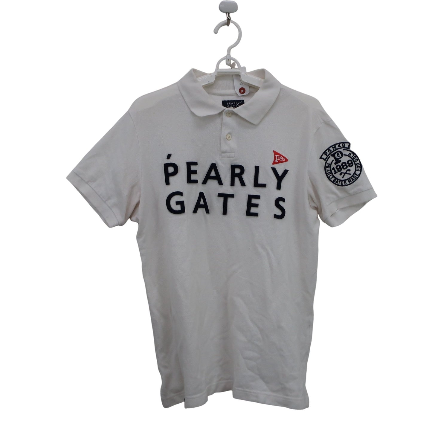 PEARLY GATES(パーリーゲイツ) ポロシャツ 白 メンズ 4 053-9160305 B