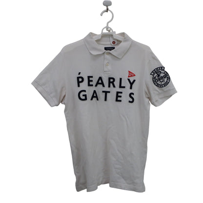 PEARLY GATES(パーリーゲイツ) ポロシャツ 白 メンズ 4 053-9160305 B