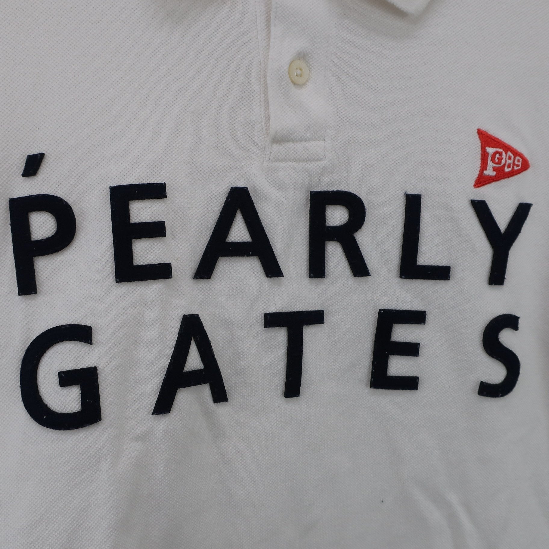 PEARLY GATES(パーリーゲイツ) ポロシャツ 白 メンズ 4 053-9160305 B