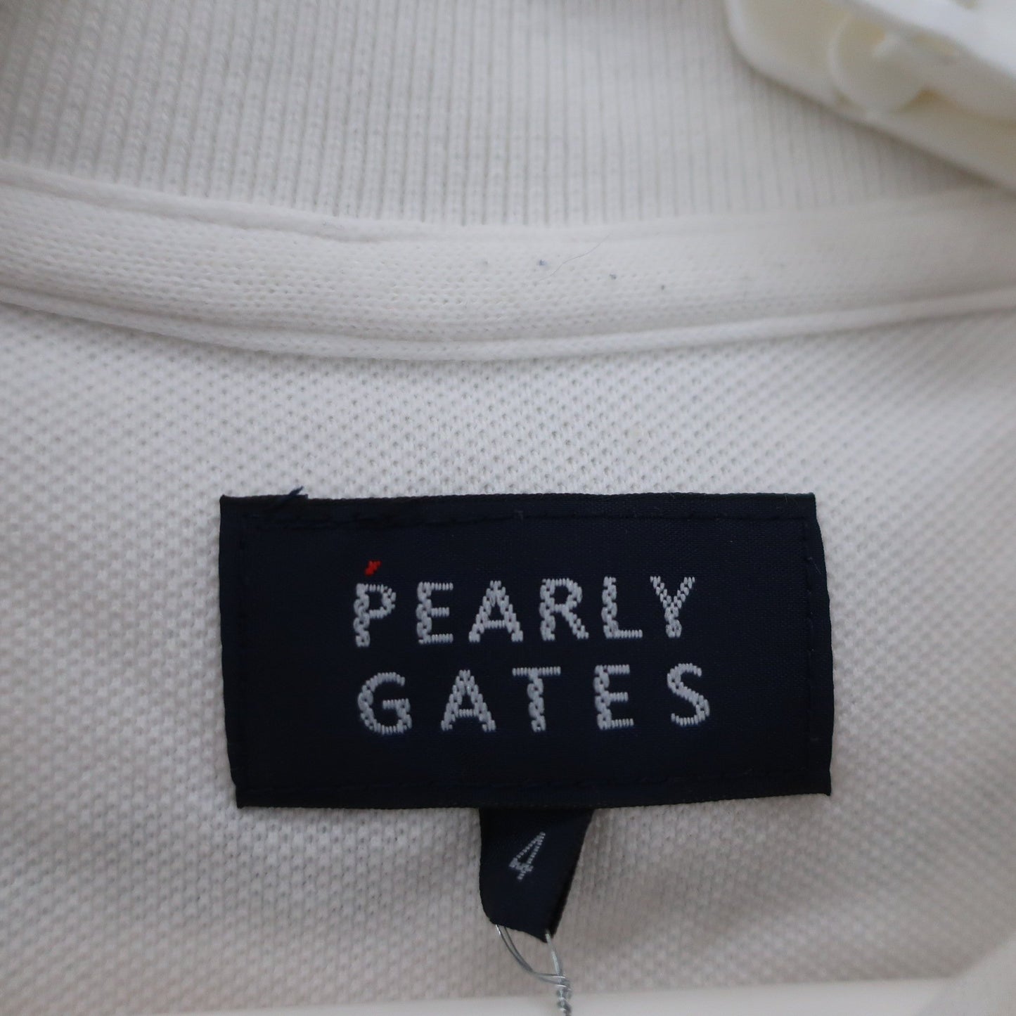 PEARLY GATES(パーリーゲイツ) ポロシャツ 白 メンズ 4 053-9160305 B