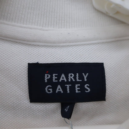 PEARLY GATES(パーリーゲイツ) ポロシャツ 白 メンズ 4 053-9160305 B