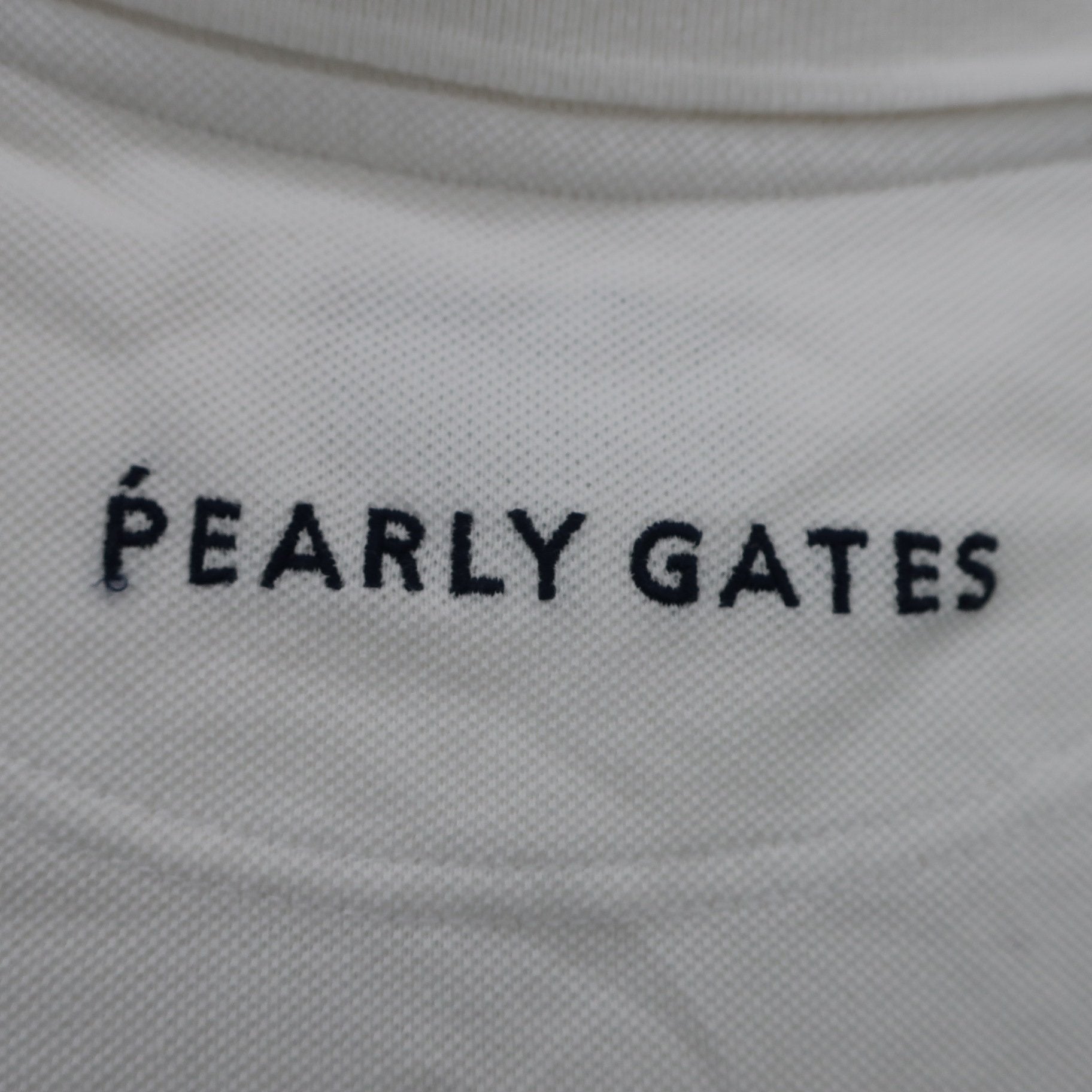 PEARLY GATES(パーリーゲイツ) ポロシャツ 白 メンズ 4 053-9160305 B