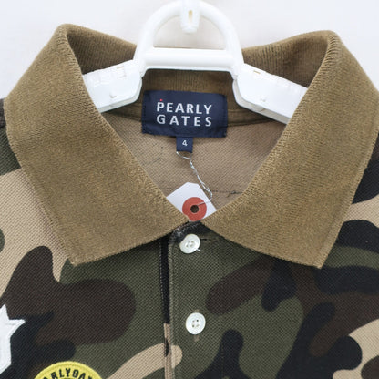 PEARLY GATES(パーリーゲイツ) ポロシャツ カモフラ柄 メンズ 4 053-7260909 B