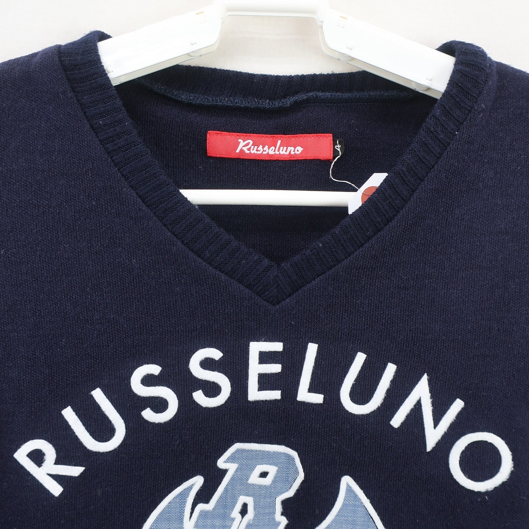 RUSSELUNO(ラッセルノ) ニットベスト ネイビー メンズ 4 A