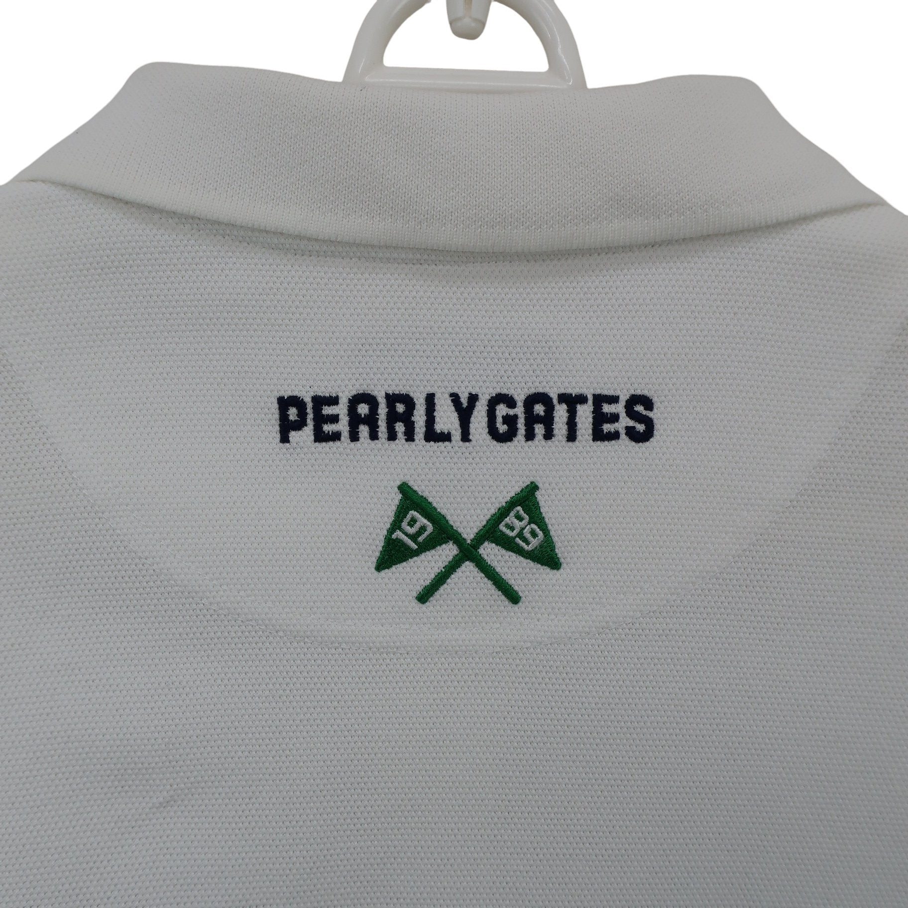 PEARLY GATES(パーリーゲイツ) ポロシャツ 白 メンズ 4 053-8160511 A