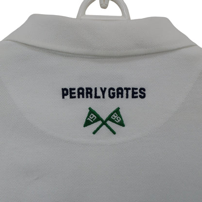 PEARLY GATES(パーリーゲイツ) ポロシャツ 白 メンズ 4 053-8160511 A
