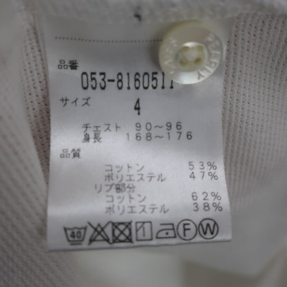 PEARLY GATES(パーリーゲイツ) ポロシャツ 白 メンズ 4 053-8160511 A