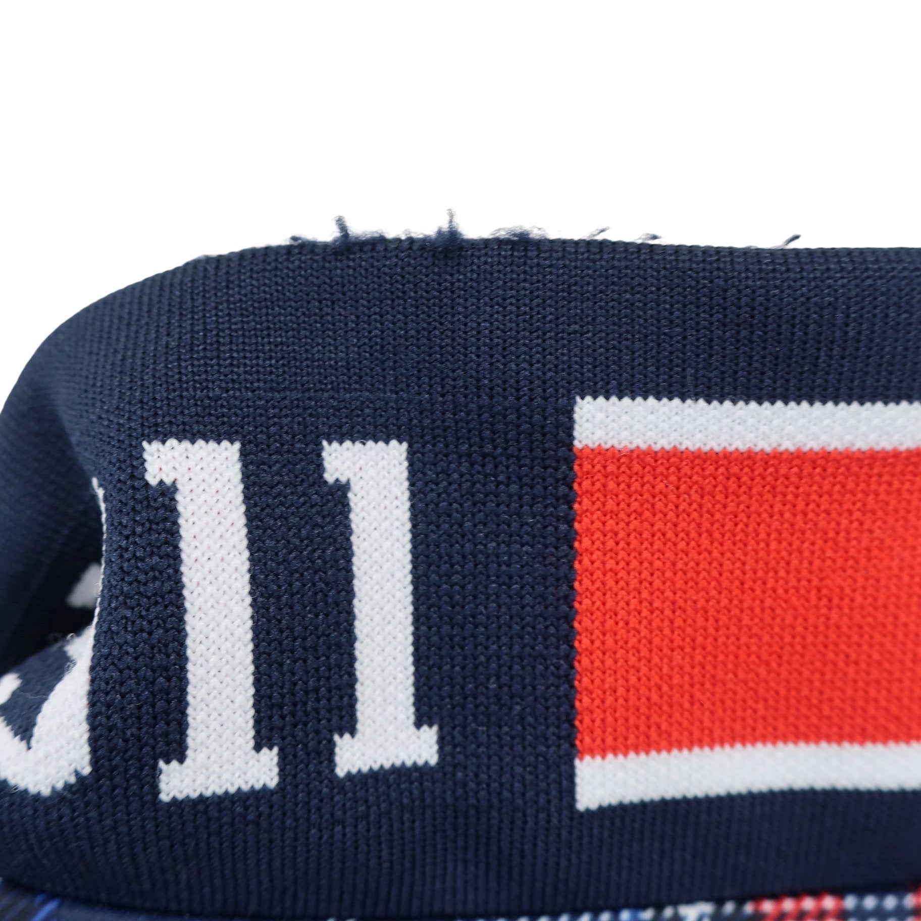 FILA GOLF(フィラゴルフ) フルジップジャケット 青赤チェック レディース M A