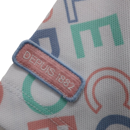 le coq sportif(ルコックスポルティフ) ポロシャツ 白パステルロゴ柄 レディース M A