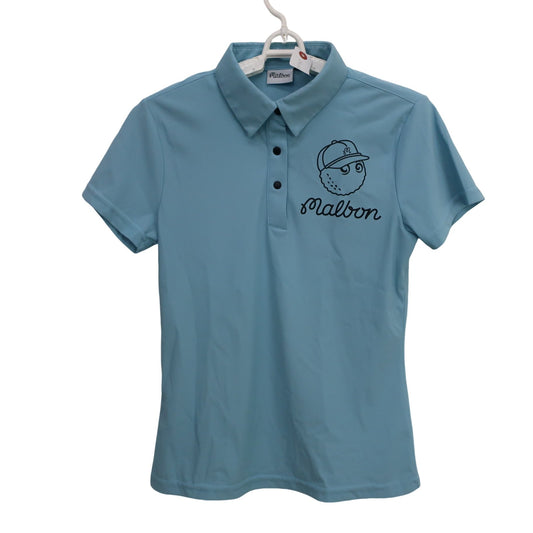 Malbon Golf(マルボンゴルフ) ポロシャツ 水色 レディース M A