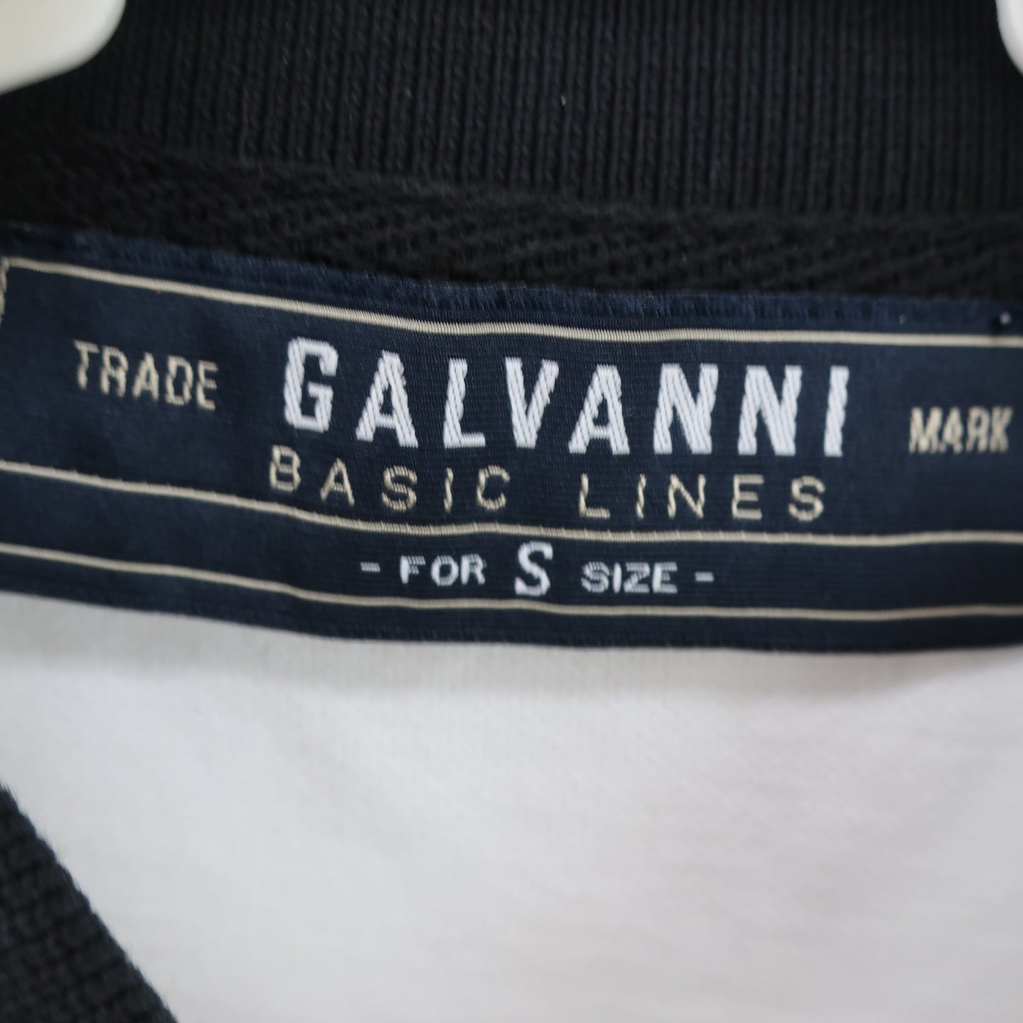 GALVANNI ポロシャツ 白黒 メンズ S A