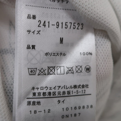 Callaway(キャロウェイ) ポロシャツ 白グレー総柄 メンズ M 241-9157523 A