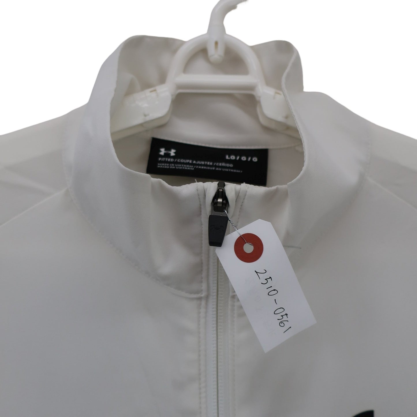 UNDER ARMOUR(アンダーアーマー) フルジップシャツ 白 メンズ LG A