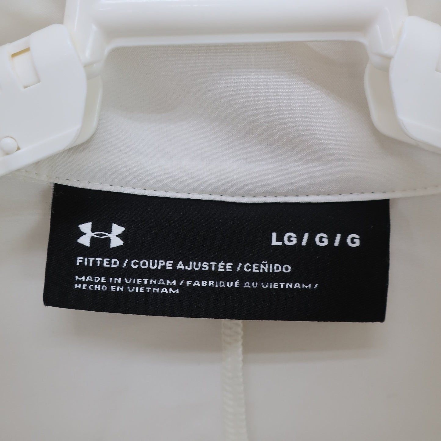 UNDER ARMOUR(アンダーアーマー) フルジップシャツ 白 メンズ LG A
