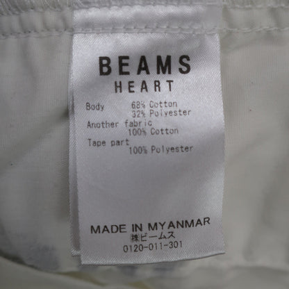 BEAMS HEART ハーフパンツ 白 メンズ L B