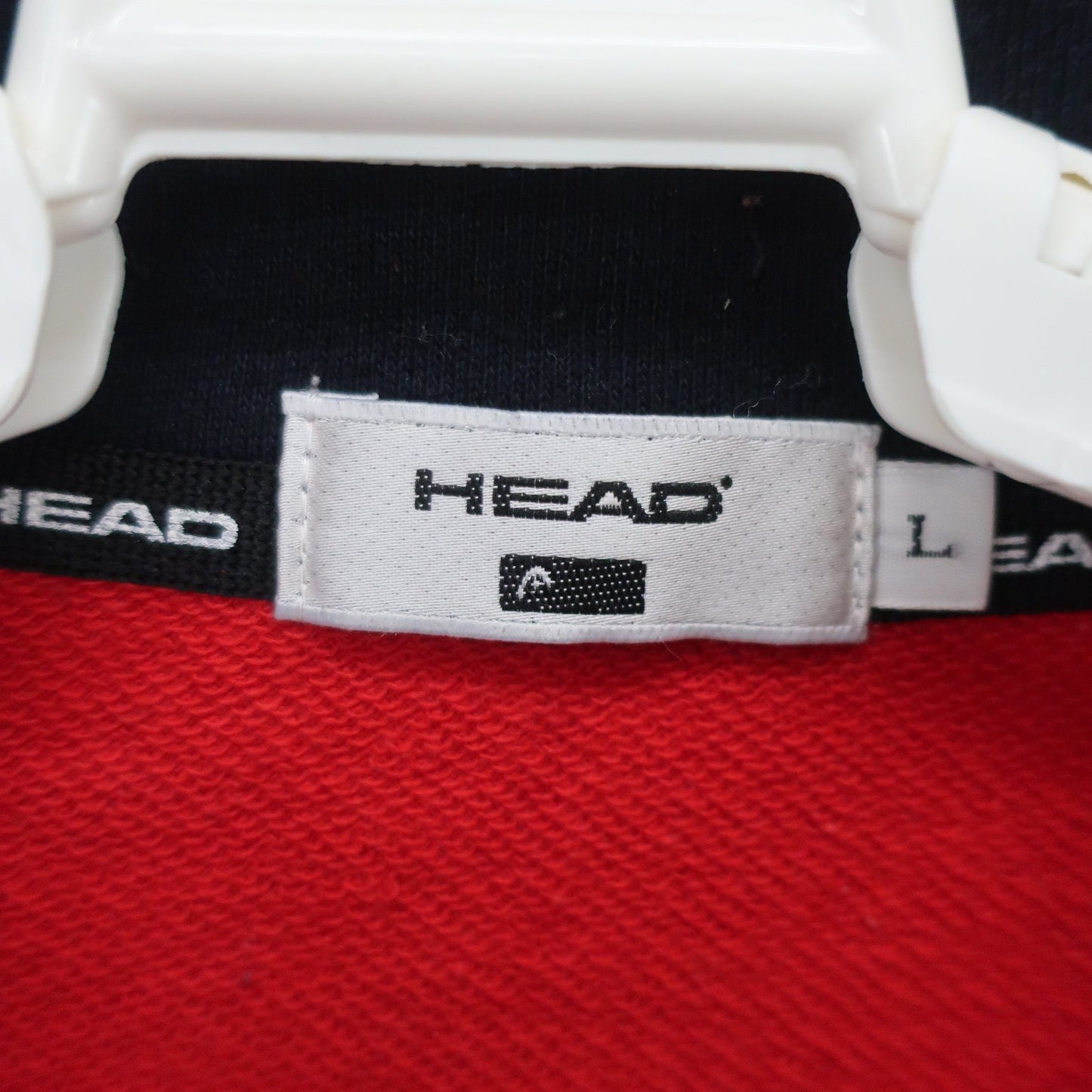 HEAD(ヘッド) ハーフジップトレーナー 赤 メンズ L B