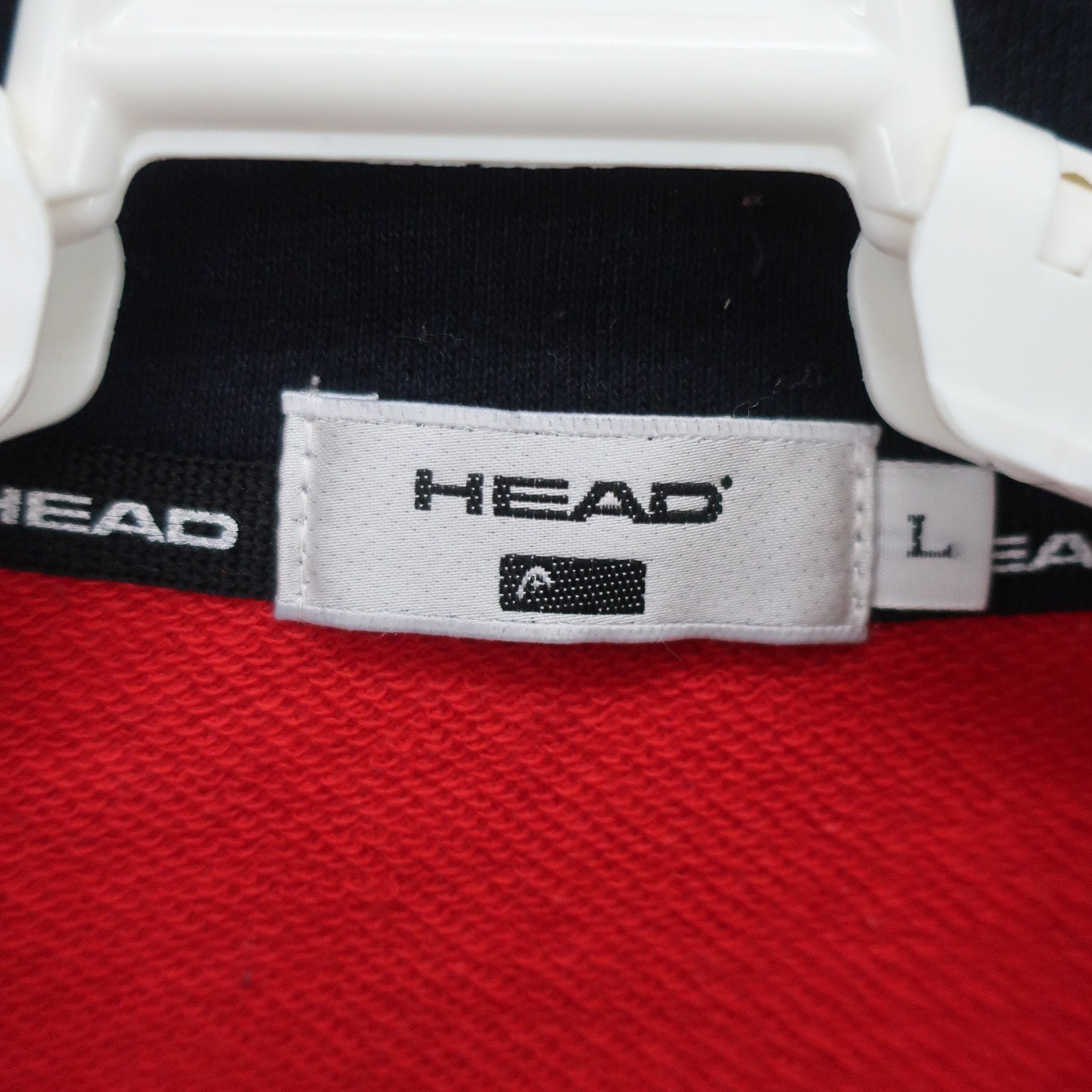 HEAD(ヘッド) ハーフジップトレーナー 赤 メンズ L B