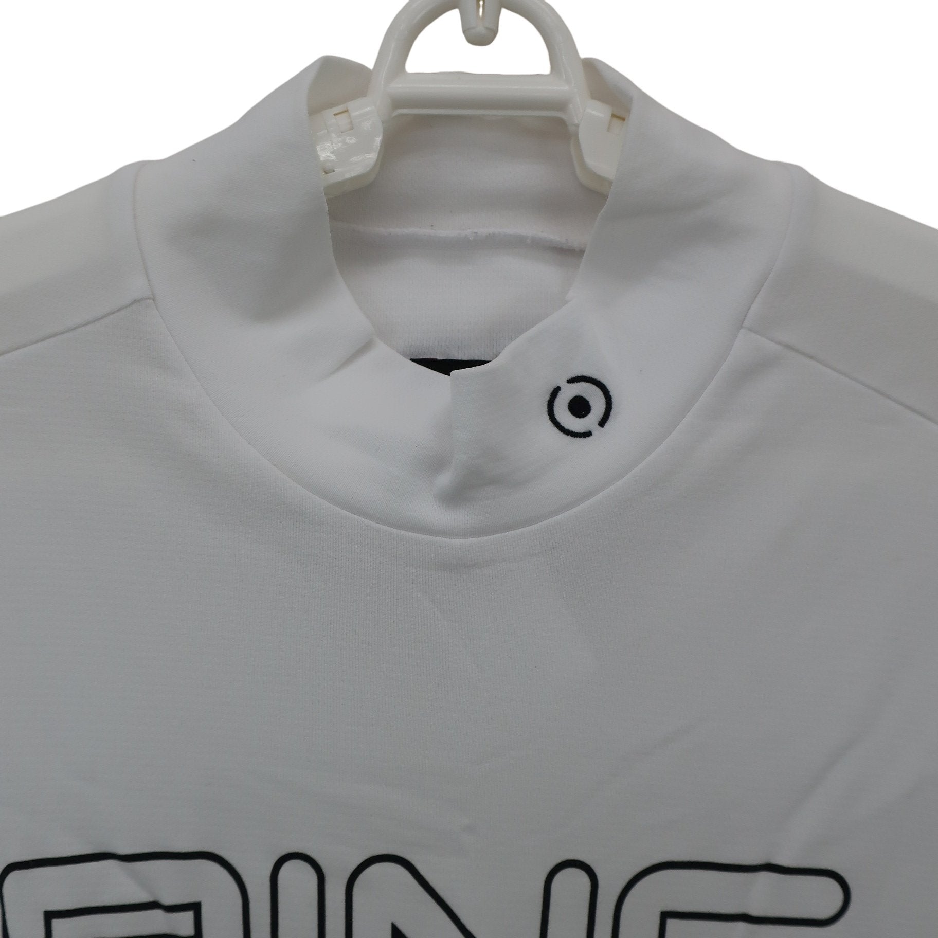 PING(ピン) 半袖モックネックシャツ 白 メンズ L A