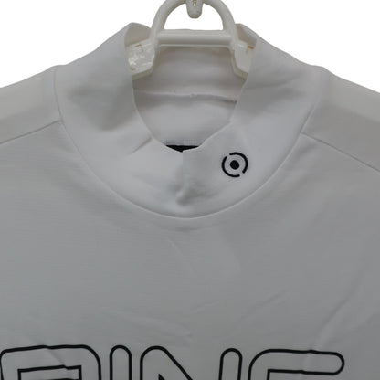 PING(ピン) 半袖モックネックシャツ 白 メンズ L A