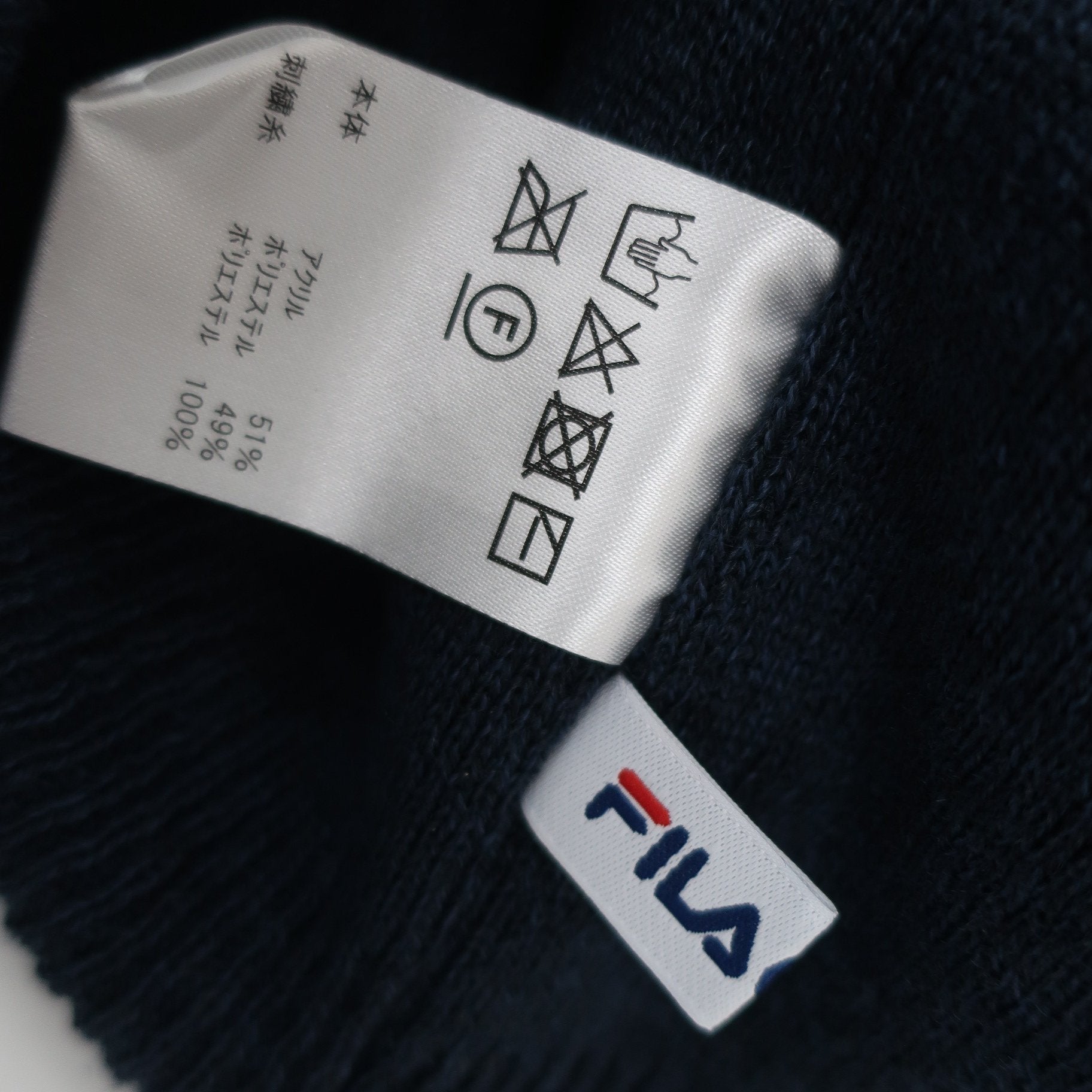 FILA GOLF(フィラゴルフ) ニット帽 ネイビー メンズ フリーサイズ A