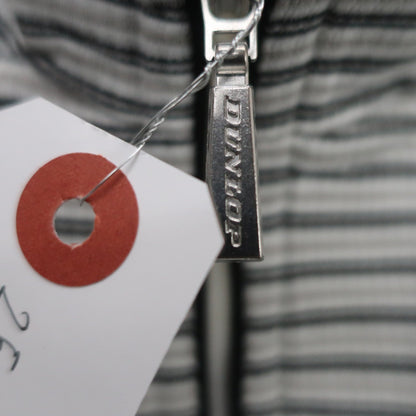 DUNLOP(ダンロップ) ハーフジップシャツ 白黒ボーダー メンズ LL A