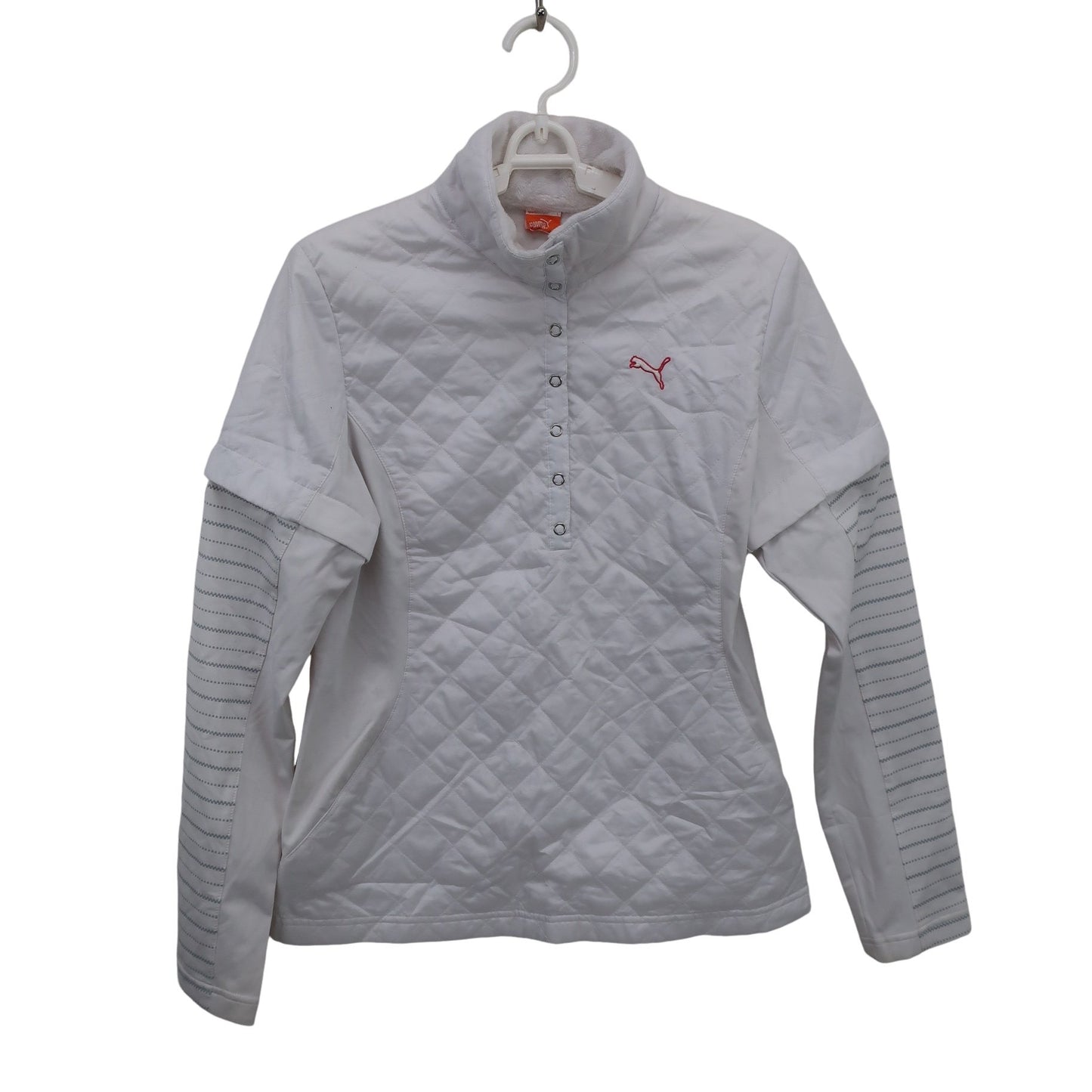 PUMA GOLF(プーマゴルフ) 長袖ポロシャツ 白 レディース L B