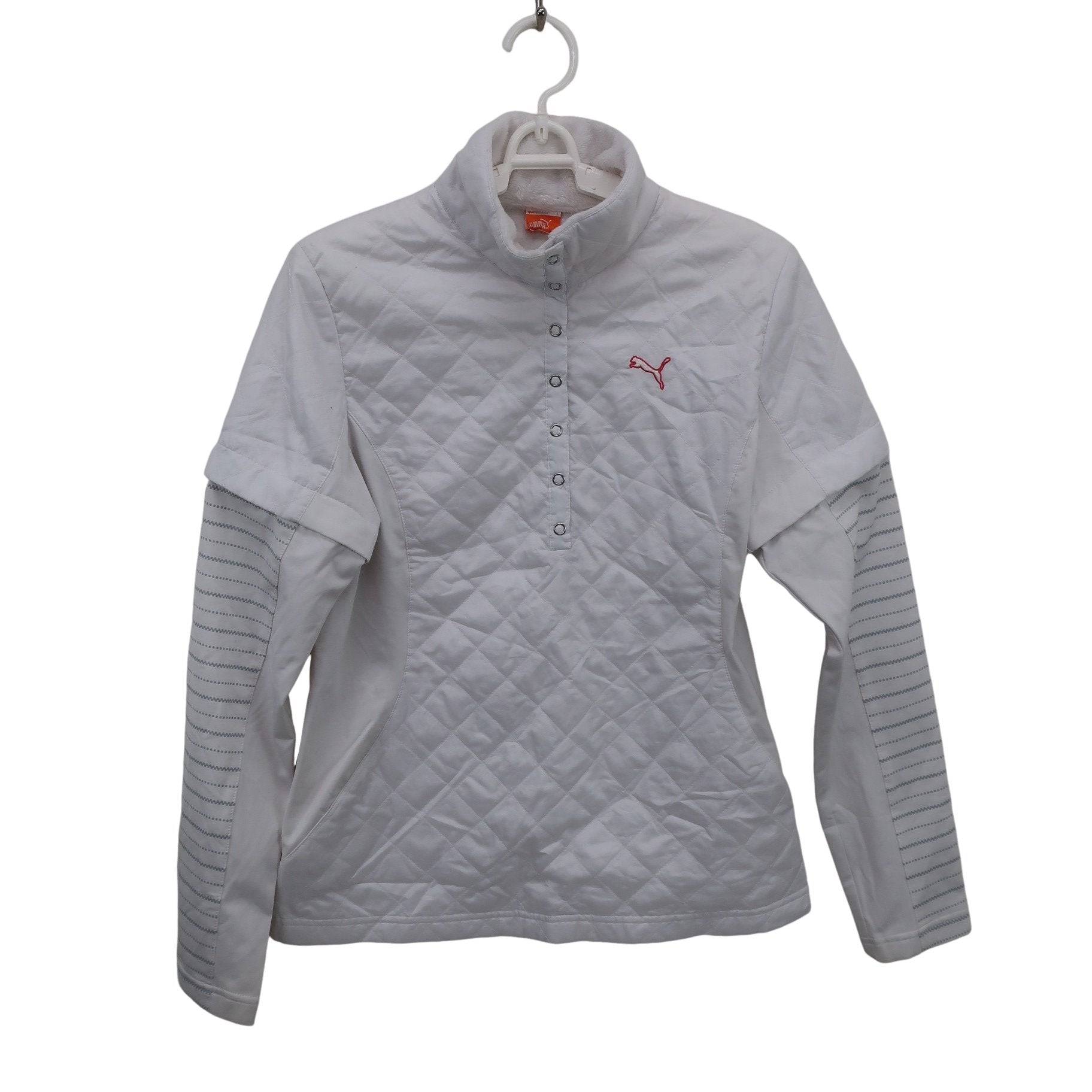 PUMA GOLF(プーマゴルフ) 長袖ポロシャツ 白 レディース L B