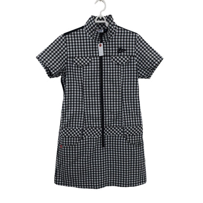 FILA GOLF(フィラゴルフ) ワンピース 白黒チェック レディース L A