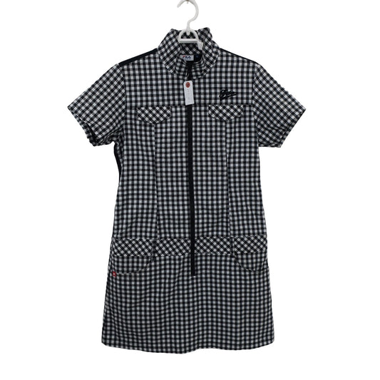 FILA GOLF(フィラゴルフ) ワンピース 白黒チェック レディース L A
