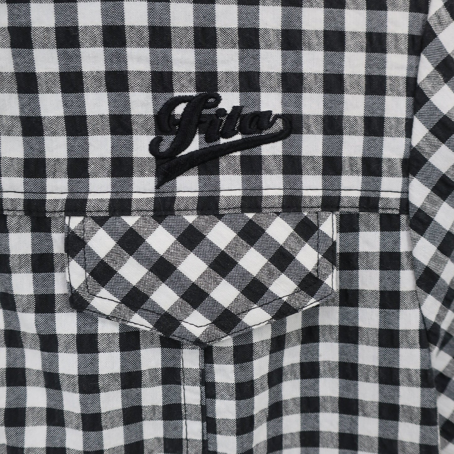 FILA GOLF(フィラゴルフ) ワンピース 白黒チェック レディース L A