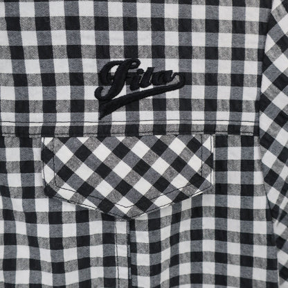 FILA GOLF(フィラゴルフ) ワンピース 白黒チェック レディース L A