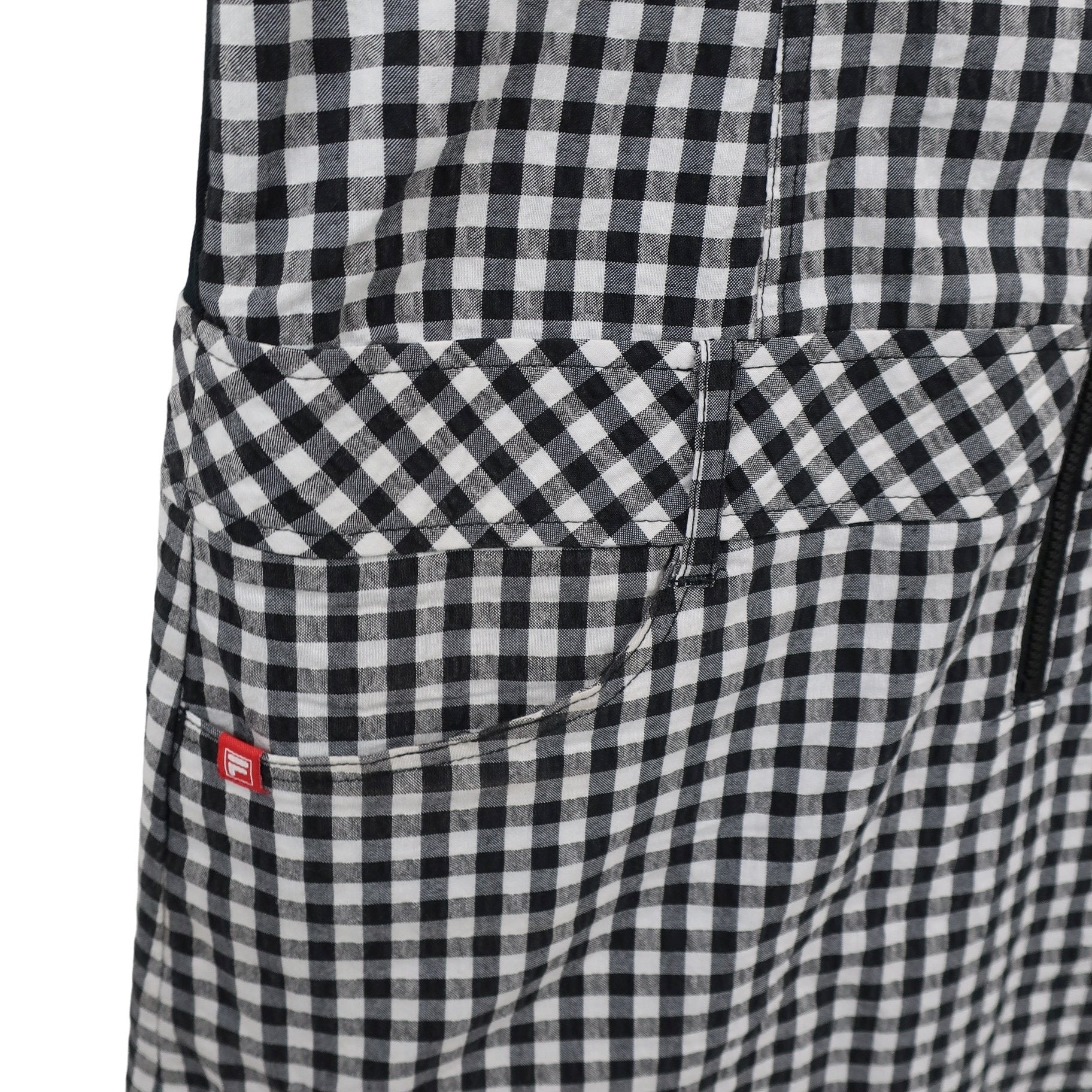 FILA GOLF(フィラゴルフ) ワンピース 白黒チェック レディース L A