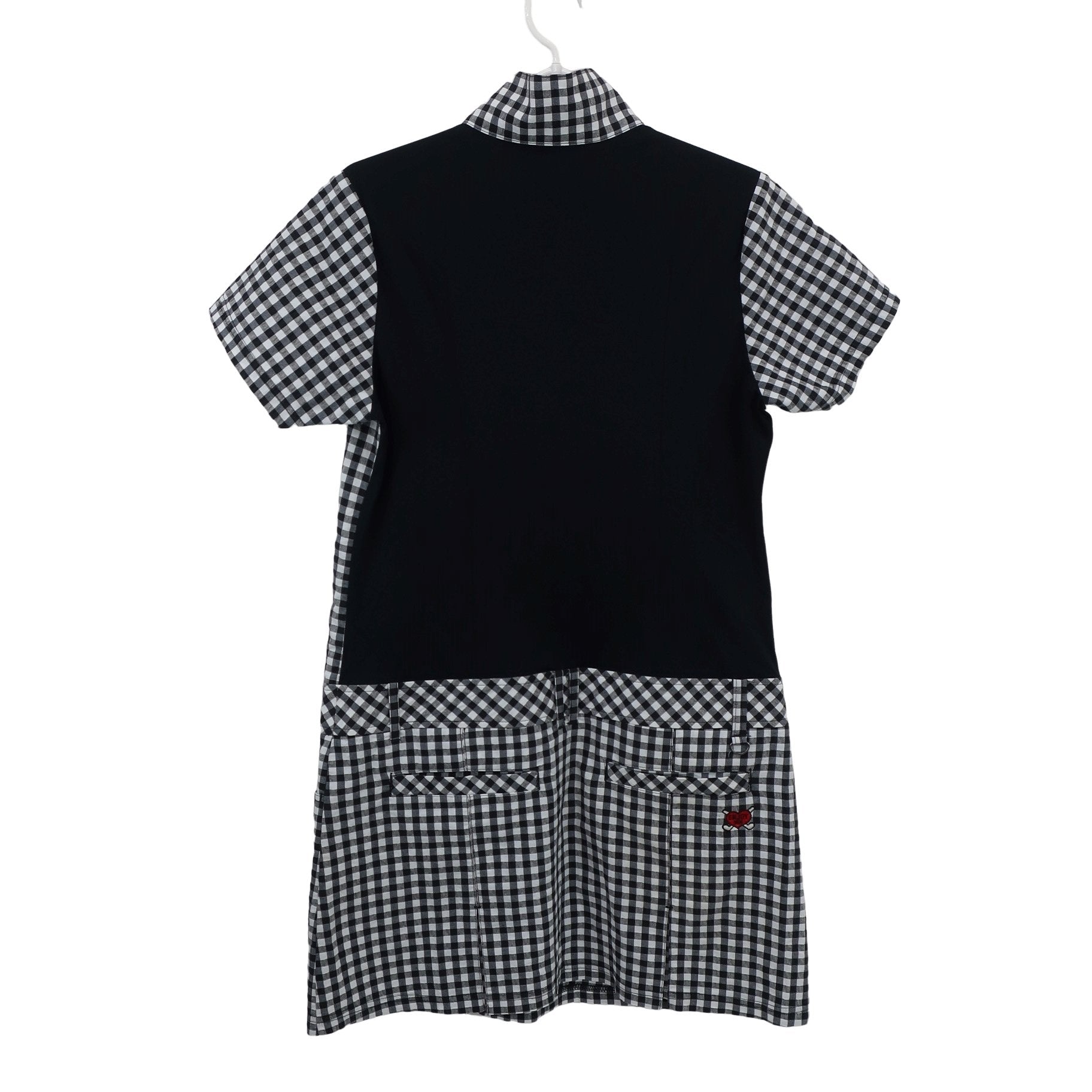 FILA GOLF(フィラゴルフ) ワンピース 白黒チェック レディース L A