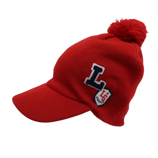le coq sportif(ルコックスポルティフ) ニットキャップ 赤 レディース フリーサイズ A