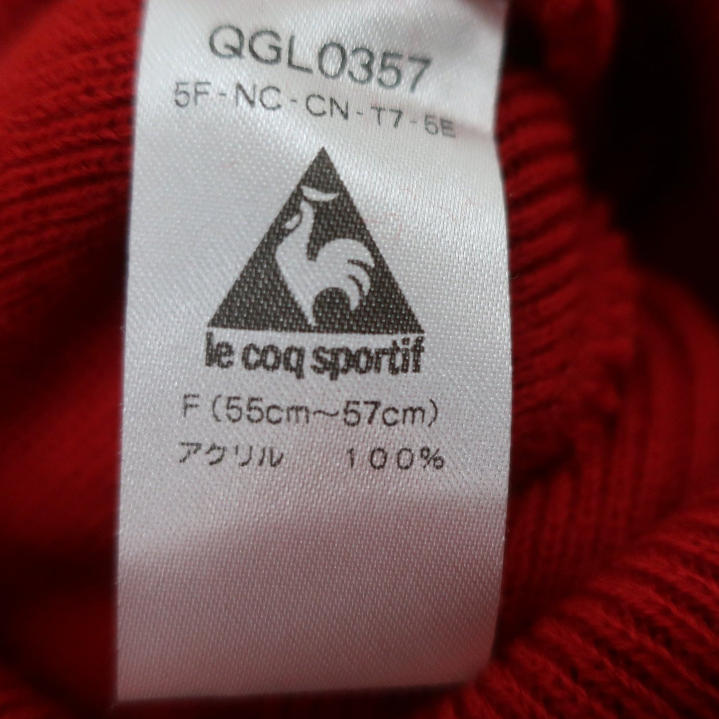 le coq sportif(ルコックスポルティフ) ニットキャップ 赤 レディース フリーサイズ A