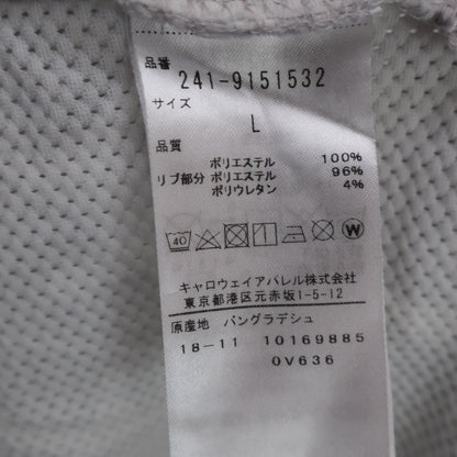 Callaway(キャロウェイ) ポロシャツ 白グレー総柄 メンズ L 241-9151532 A