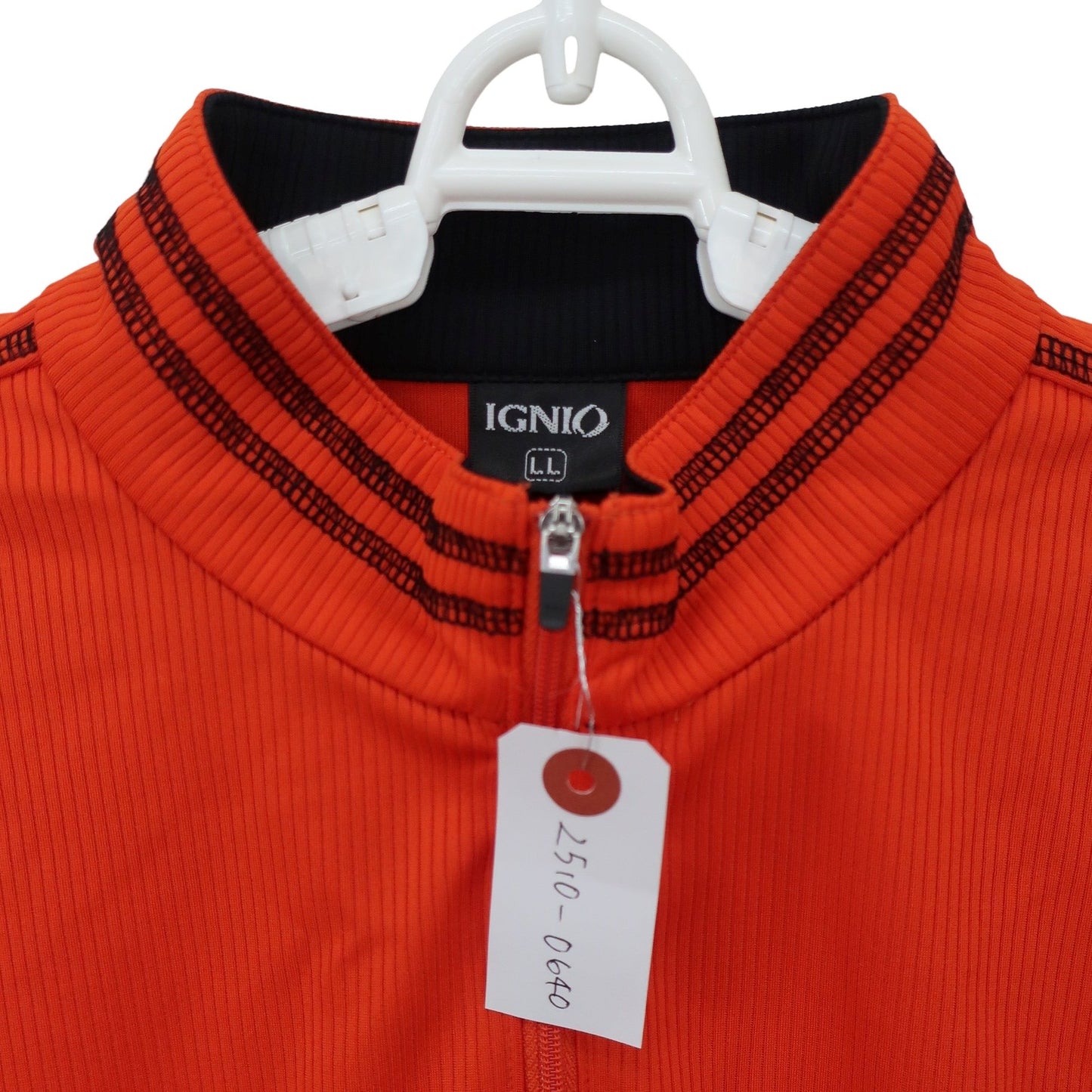 IGNIO(イグニオ) ハーフジップシャツ オレンジ メンズ LL A