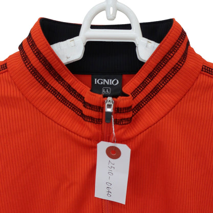 IGNIO(イグニオ) ハーフジップシャツ オレンジ メンズ LL A