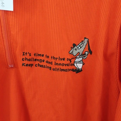 IGNIO(イグニオ) ハーフジップシャツ オレンジ メンズ LL A