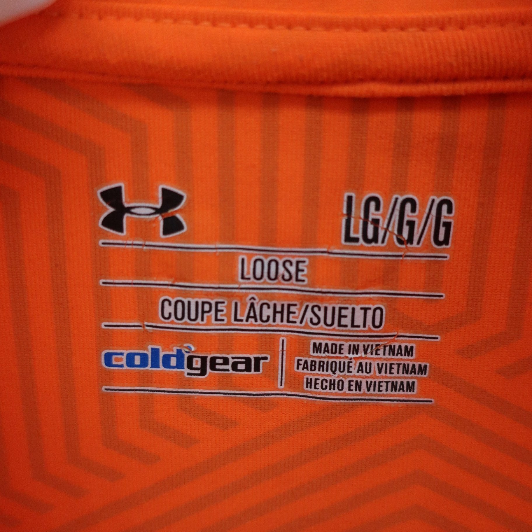 UNDER ARMOUR(アンダーアーマー) 長袖ハーフジップシャツ オレンジ メンズ LG C