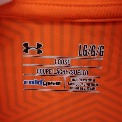 UNDER ARMOUR(アンダーアーマー) 長袖ハーフジップシャツ オレンジ メンズ LG C