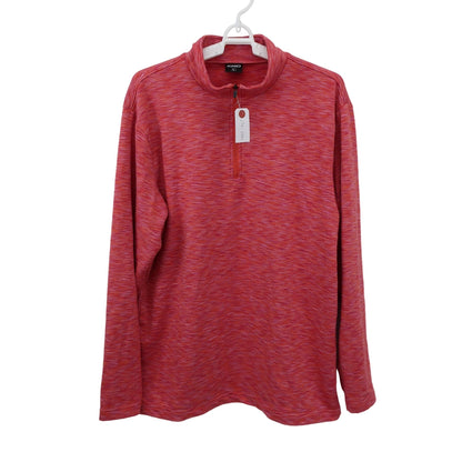 IGNIO(イグニオ) 長袖ハーフジップシャツ 赤 メンズ L B