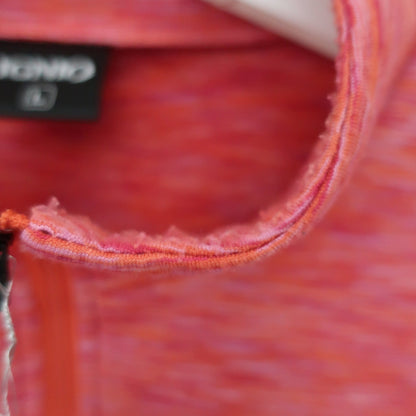 IGNIO(イグニオ) 長袖ハーフジップシャツ 赤 メンズ L B