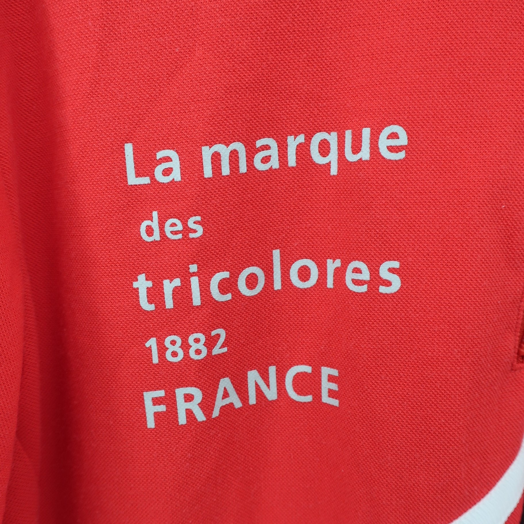 le coq sportif(ルコックスポルティフ) ハーフジップポロシャツ 赤 メンズ LL B