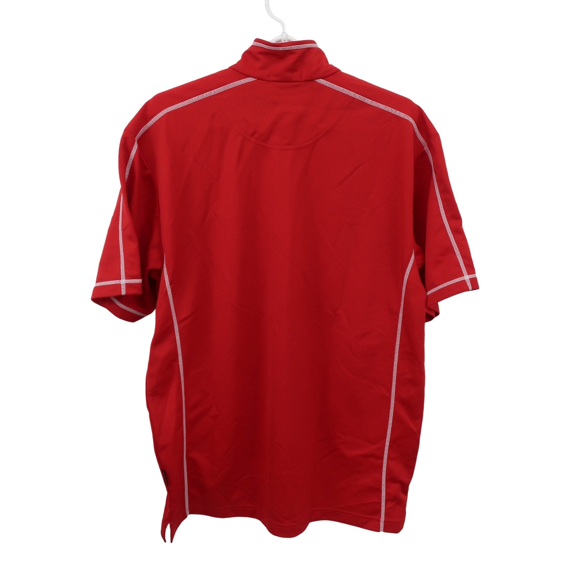 CORAGIO(コラッジオ) ハーフジップシャツ 赤 メンズ L A