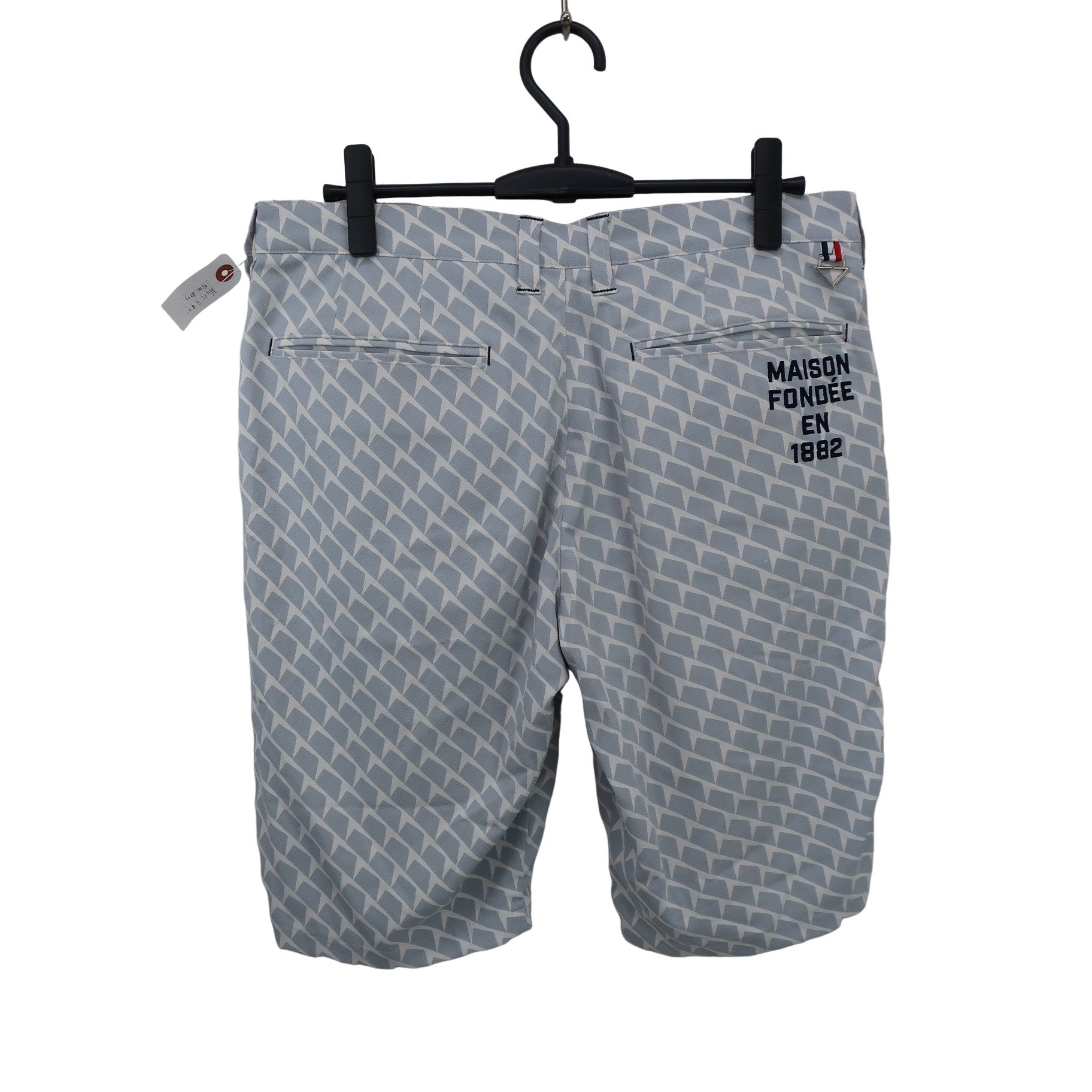 le coq sportif(ルコックスポルティフ) ハーフパンツ グレー白総柄 メンズ 88 A